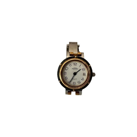 Hermes Watch Clipper 24mm Women's Whites X Silver#1183